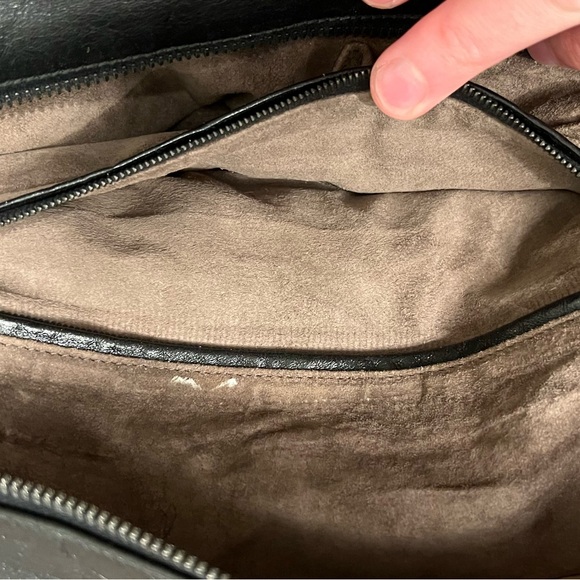 Bottega Veneta Black Leather Tote – Vintage / Intrecciato Handles – 17” - Picture 12 of 16